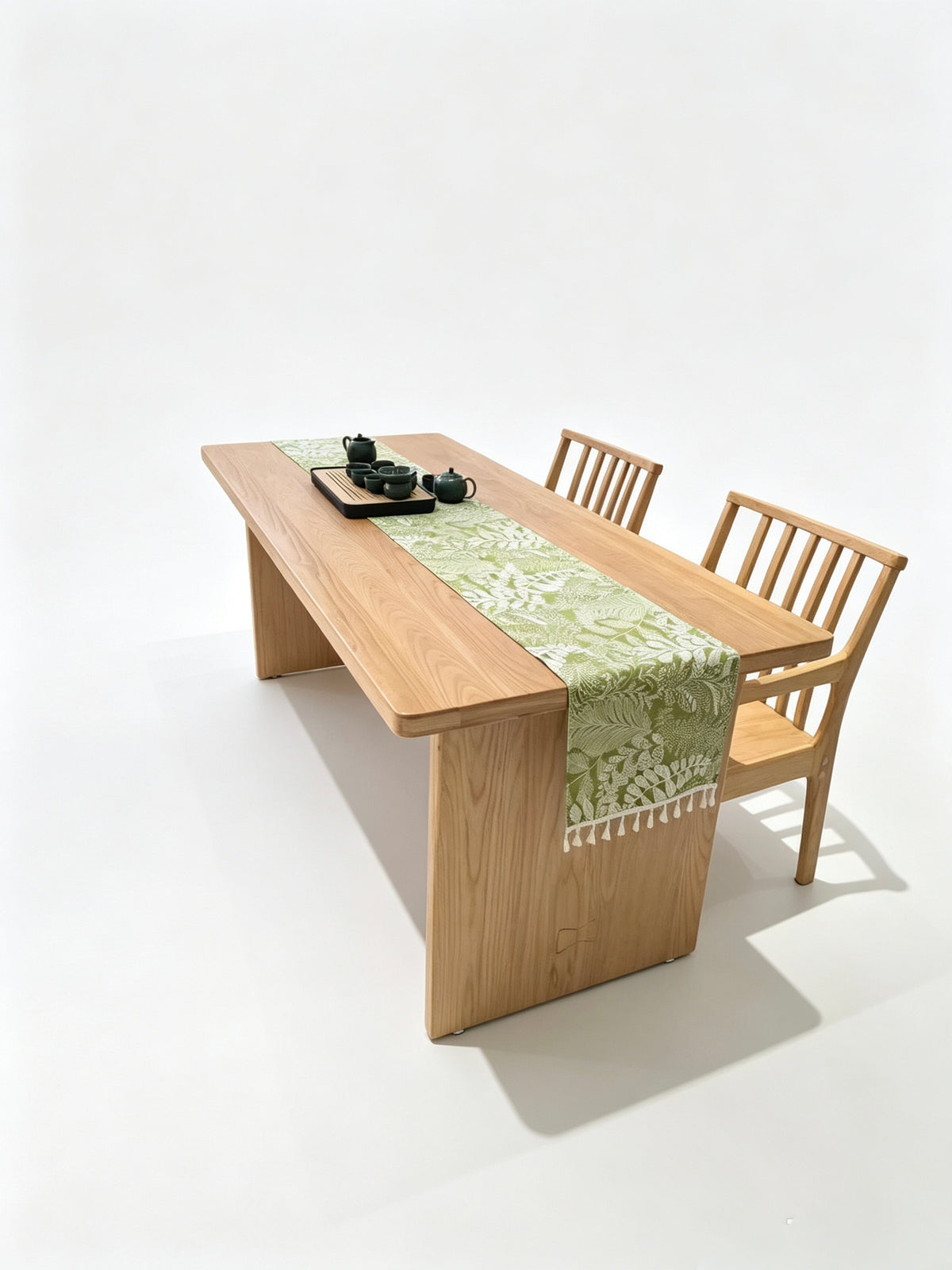 Ash Wood Slab Desk