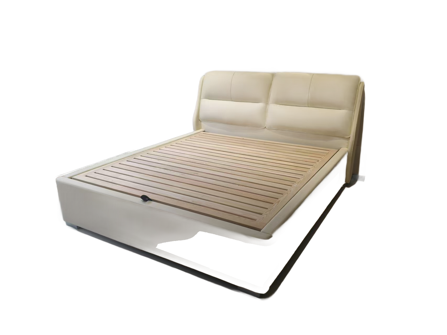 Upholstered Leather Bed