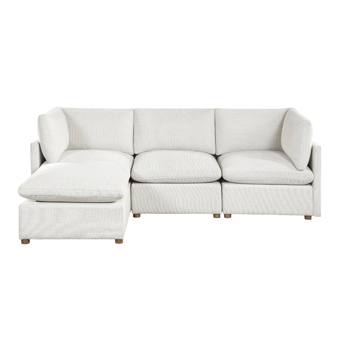 8338BE*42CRACOT 4-Piece Modular Sectional with Ottoman