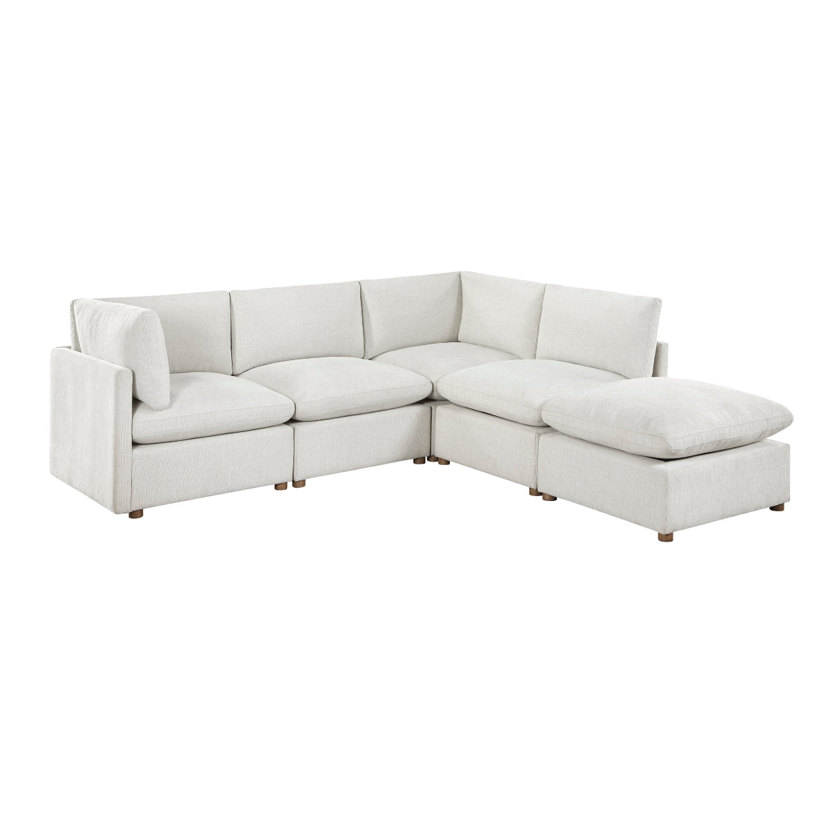 8338BE*52AC2CROT 5-Piece Modular Sectional with Ottoman