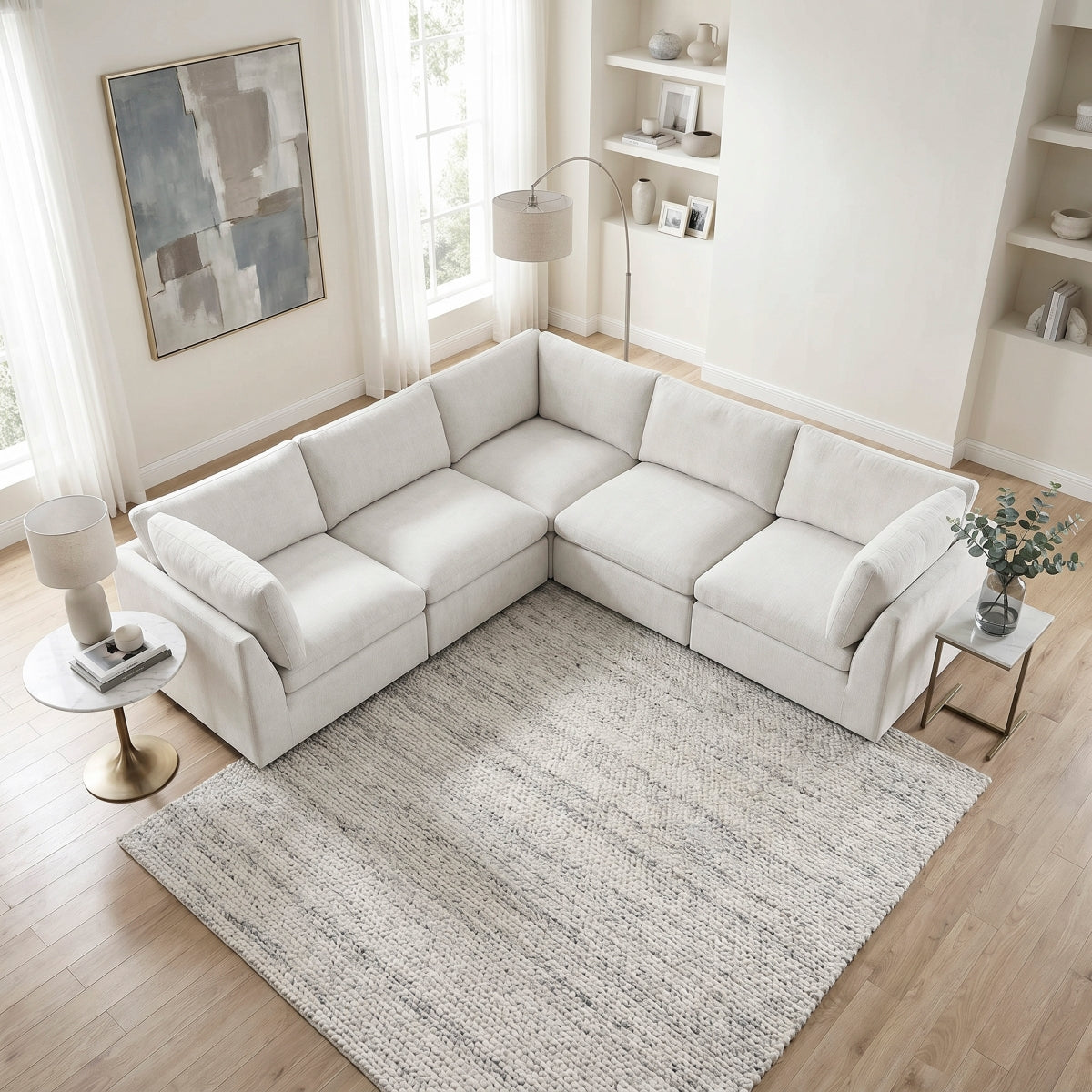8338BE*53CR2AC 5-Piece Modular Sectional (53CR2AC)
