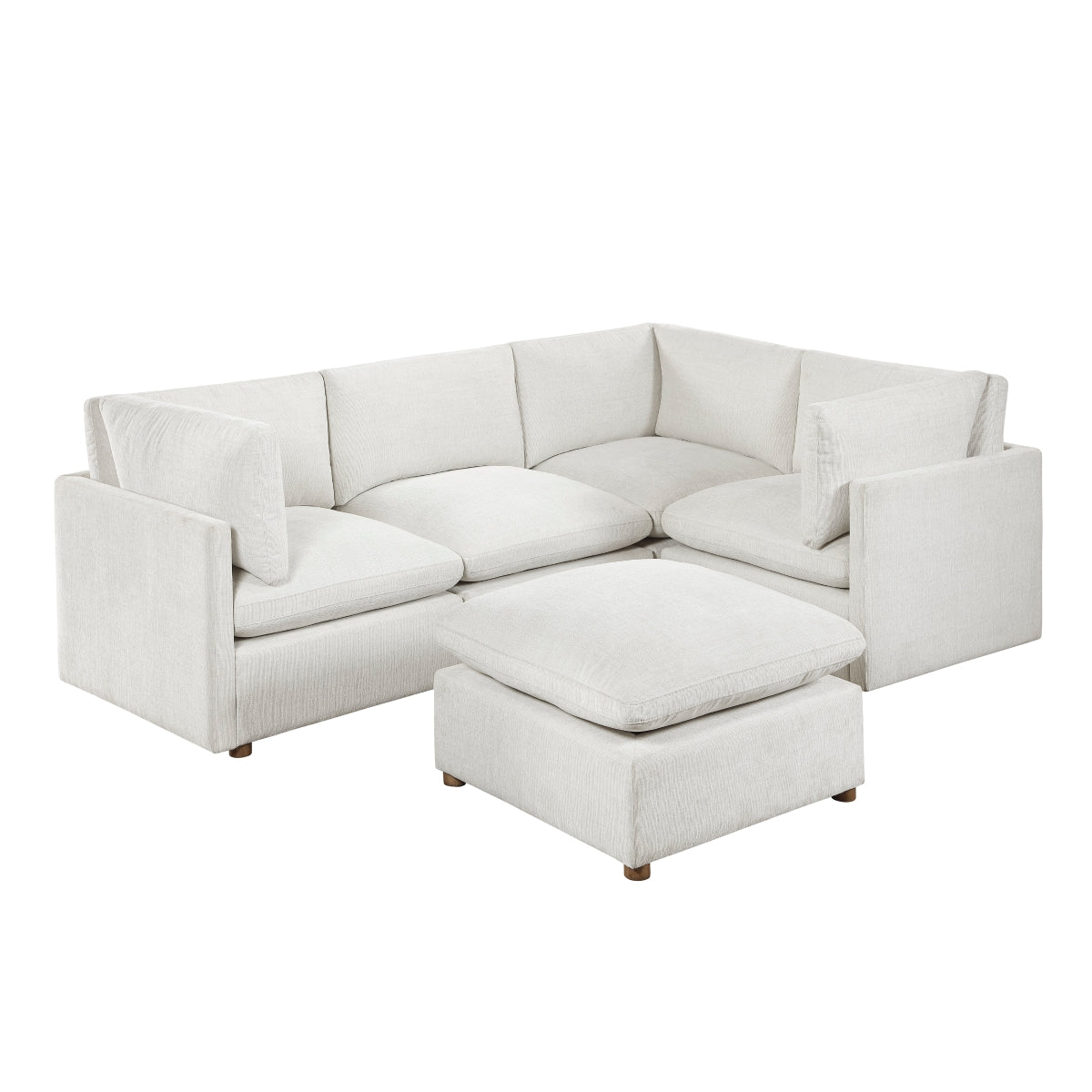 8338BE*53CRACOT 5-Piece Modular Sectional with Ottoman (53CRACOT)