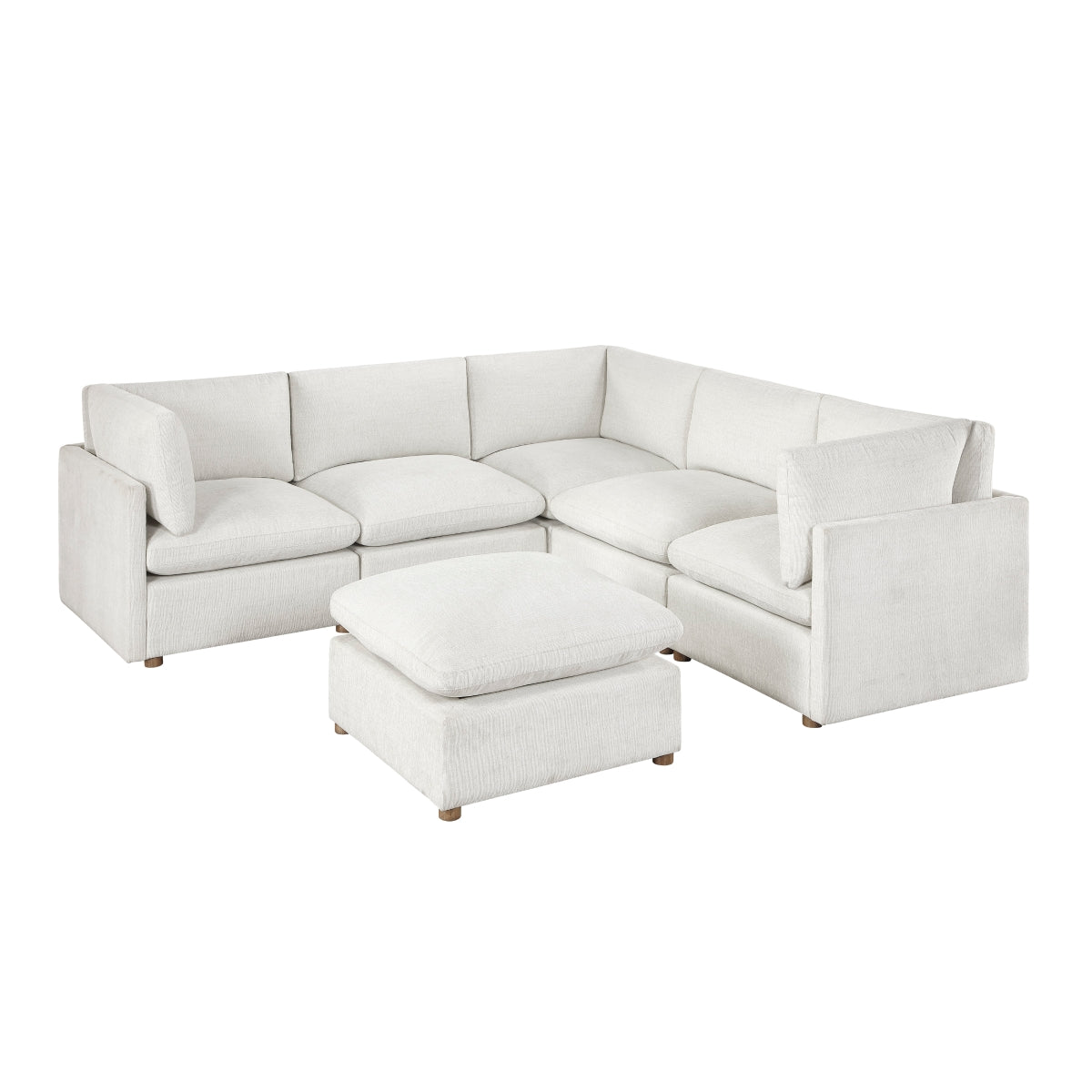 8338BE*63CR2ACOT 6-Piece Modular Sectional with Ottoman (63CR2ACOT)