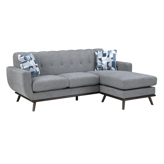 8341GY-3SCRV Reversible Sofa Chaise