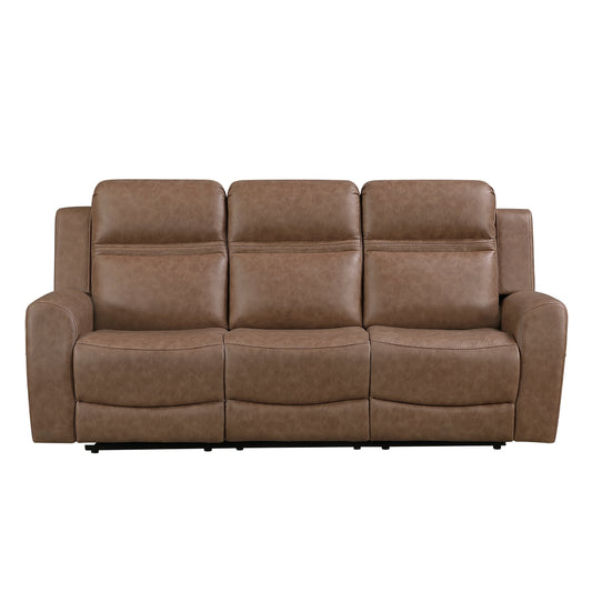 8347BRW-3 Double Reclining Sofa
