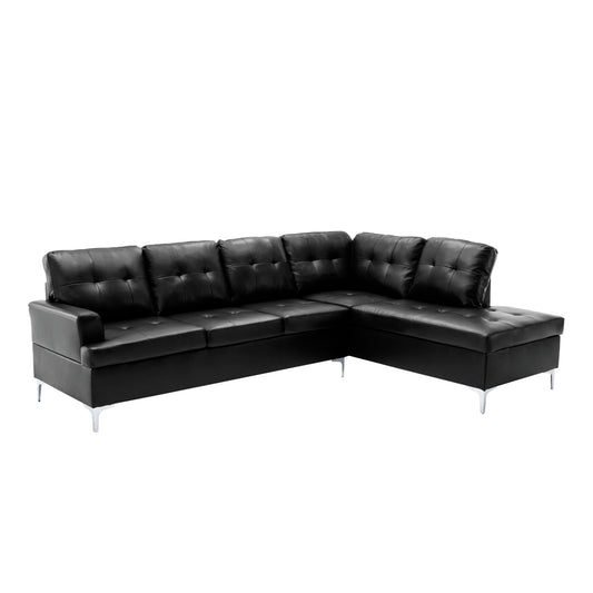 8378BLK* 2-Piece Sectional with Right Chaise