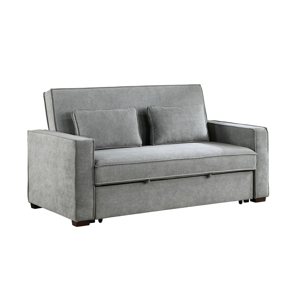 9238GY-3CL Convertible Studio Sofa with Pull-out Bed