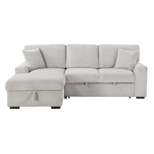 9633MNB*2LC2R 2-Piece Sectional with Pull-out Bed and Left Chaise with Hidden Storage