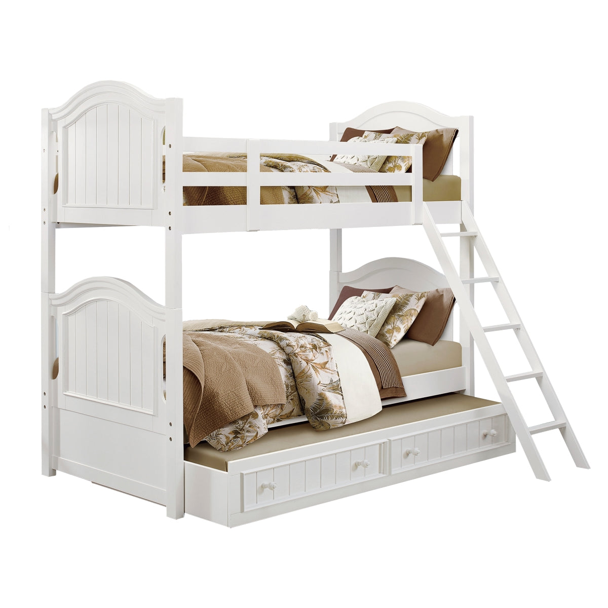 B1799-1*R Twin/Twin Bunk Bed with Twin Trundle