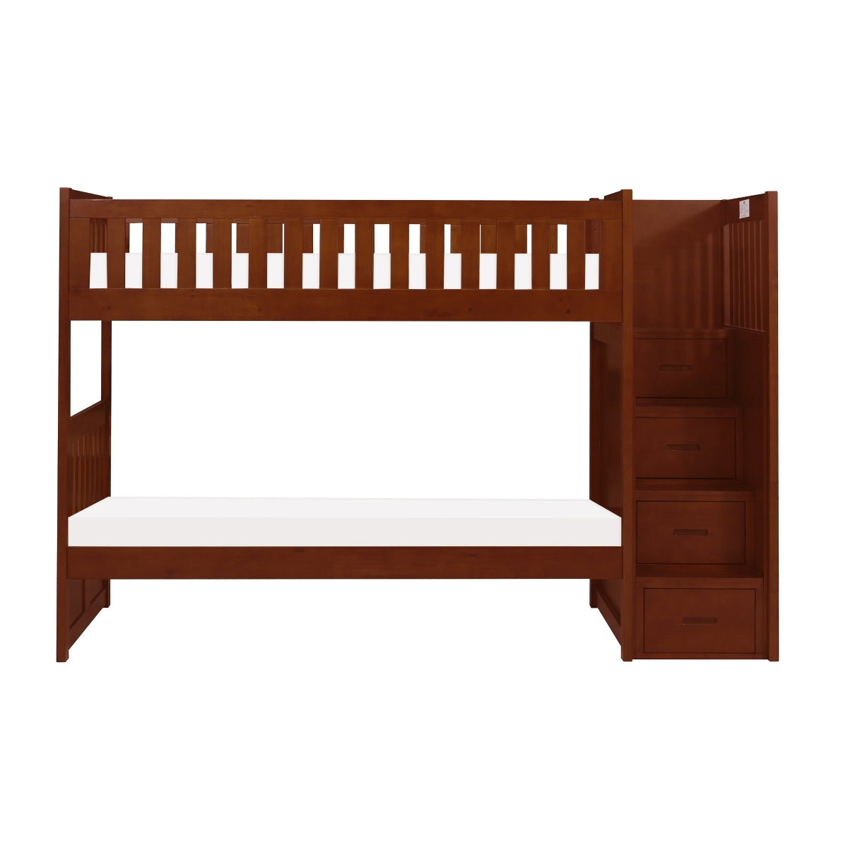 B2013SBDC-1* Twin/Twin Step Bunk Bed