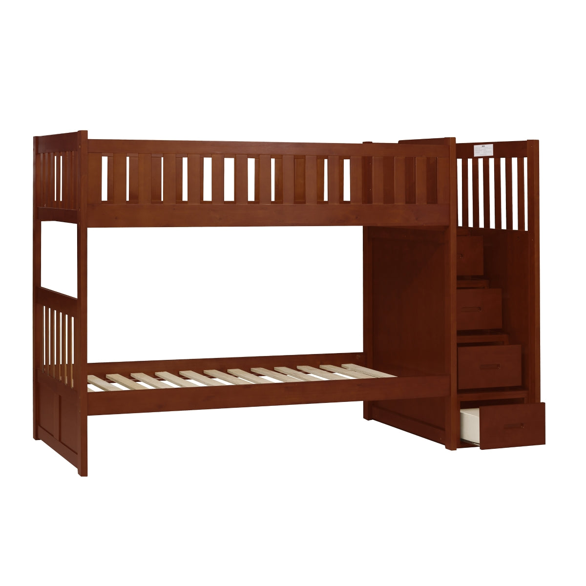 B2013SBDC-1* Twin/Twin Step Bunk Bed