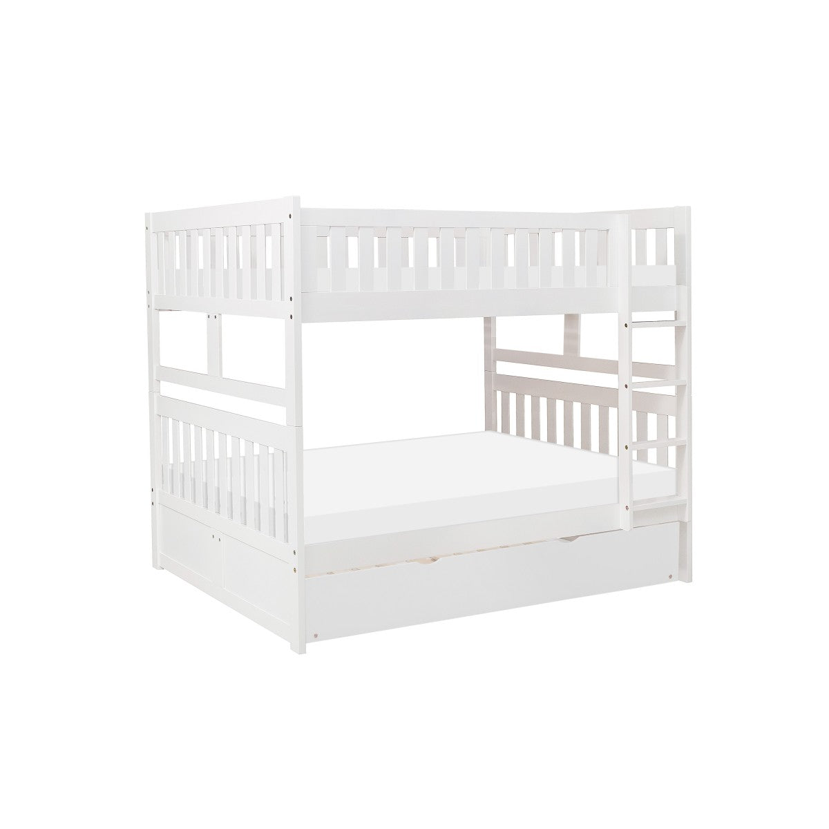 B2053FFW-1*R Full/Full Bunk Bed with Twin Trundle