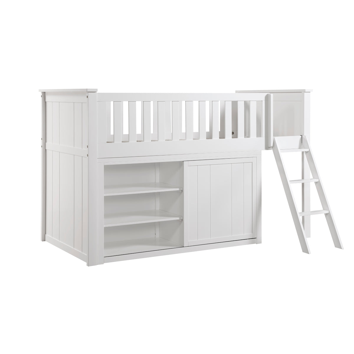B2053LLW-1*DR Low Loft Bunk with Dresser