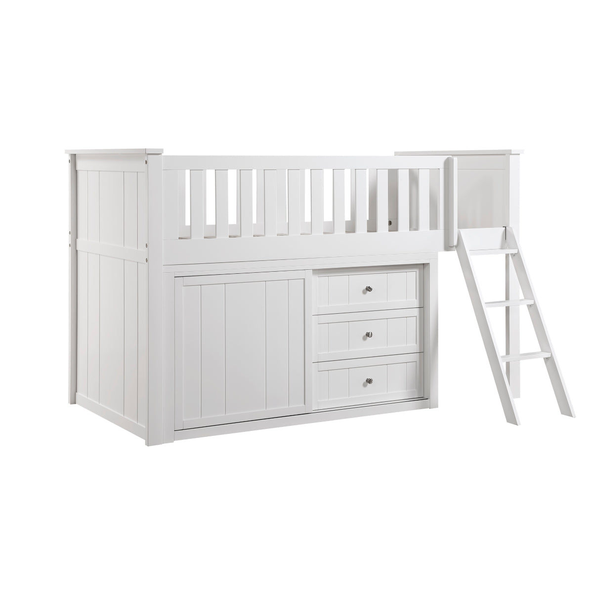 B2053LLW-1*DR Low Loft Bunk with Dresser