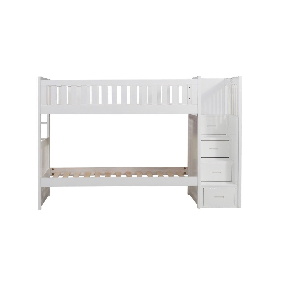 B2053SBW-1* Twin/Twin Step Bunk Bed