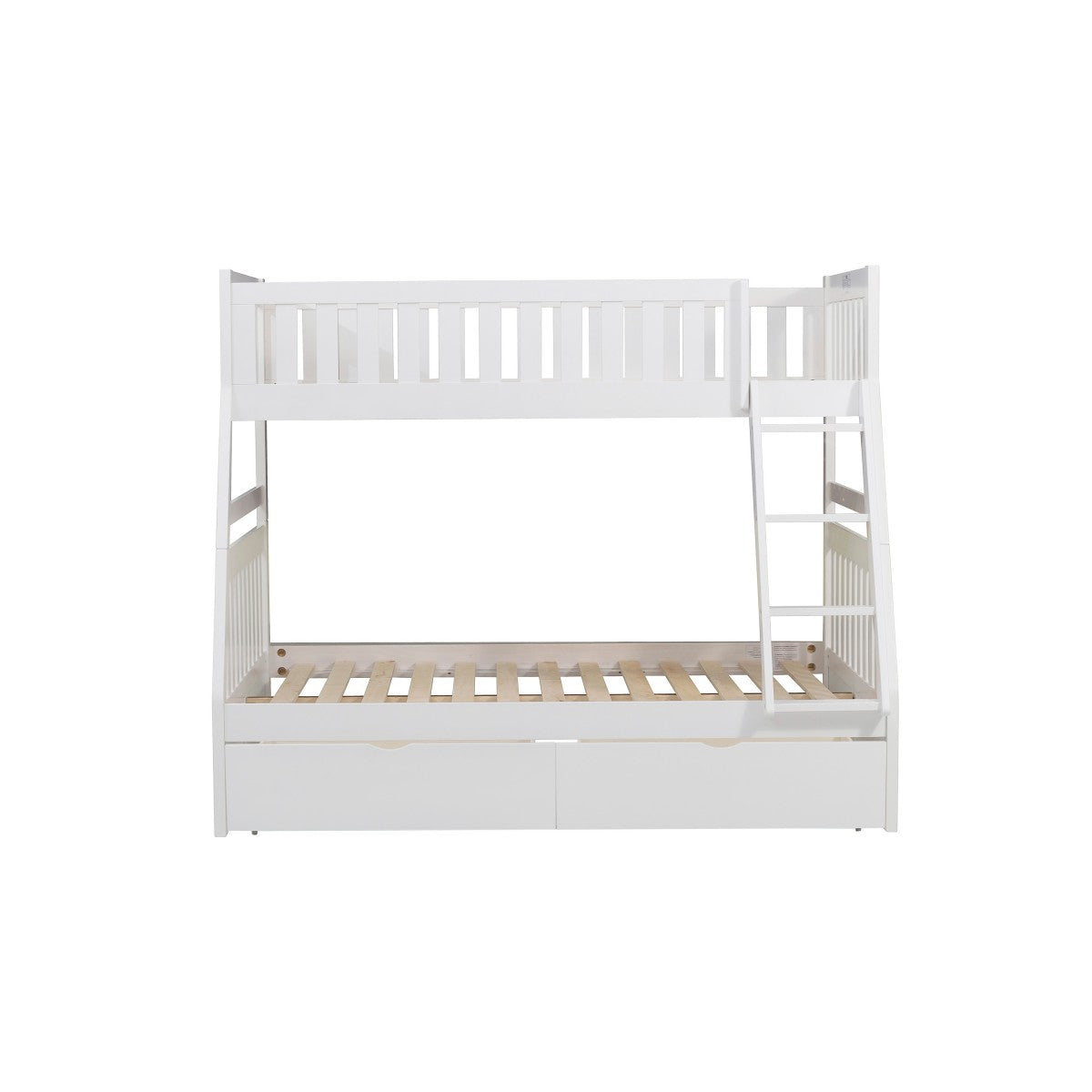 B2053TFW-1*T Twin/Full Bunk Bed with Storage Boxes