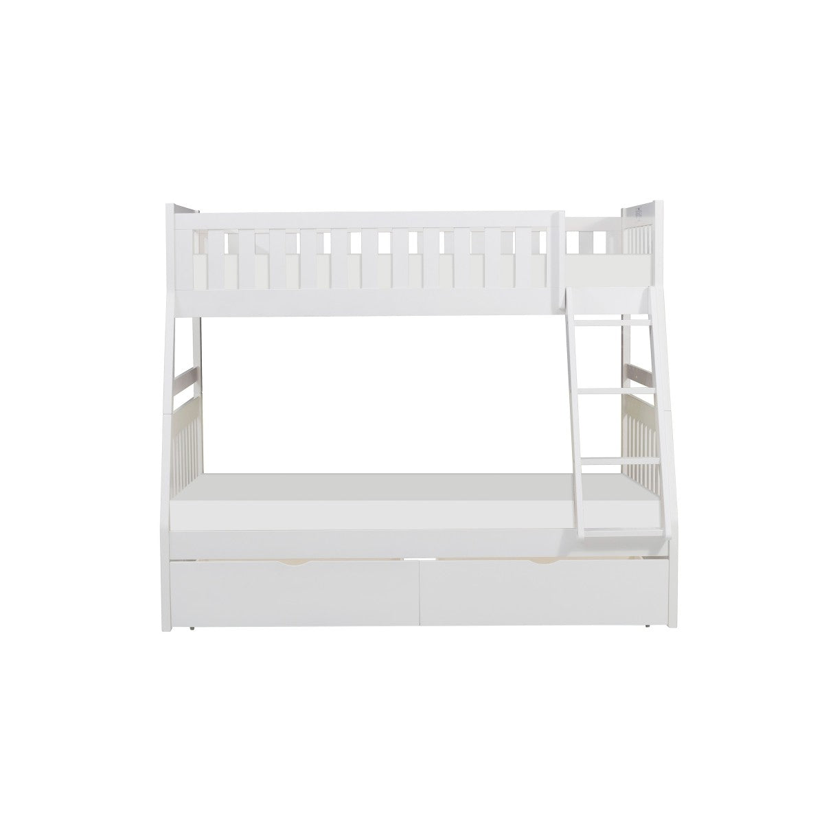 B2053TFW-1*T Twin/Full Bunk Bed with Storage Boxes
