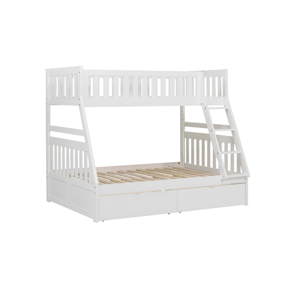 B2053TFW-1*T Twin/Full Bunk Bed with Storage Boxes