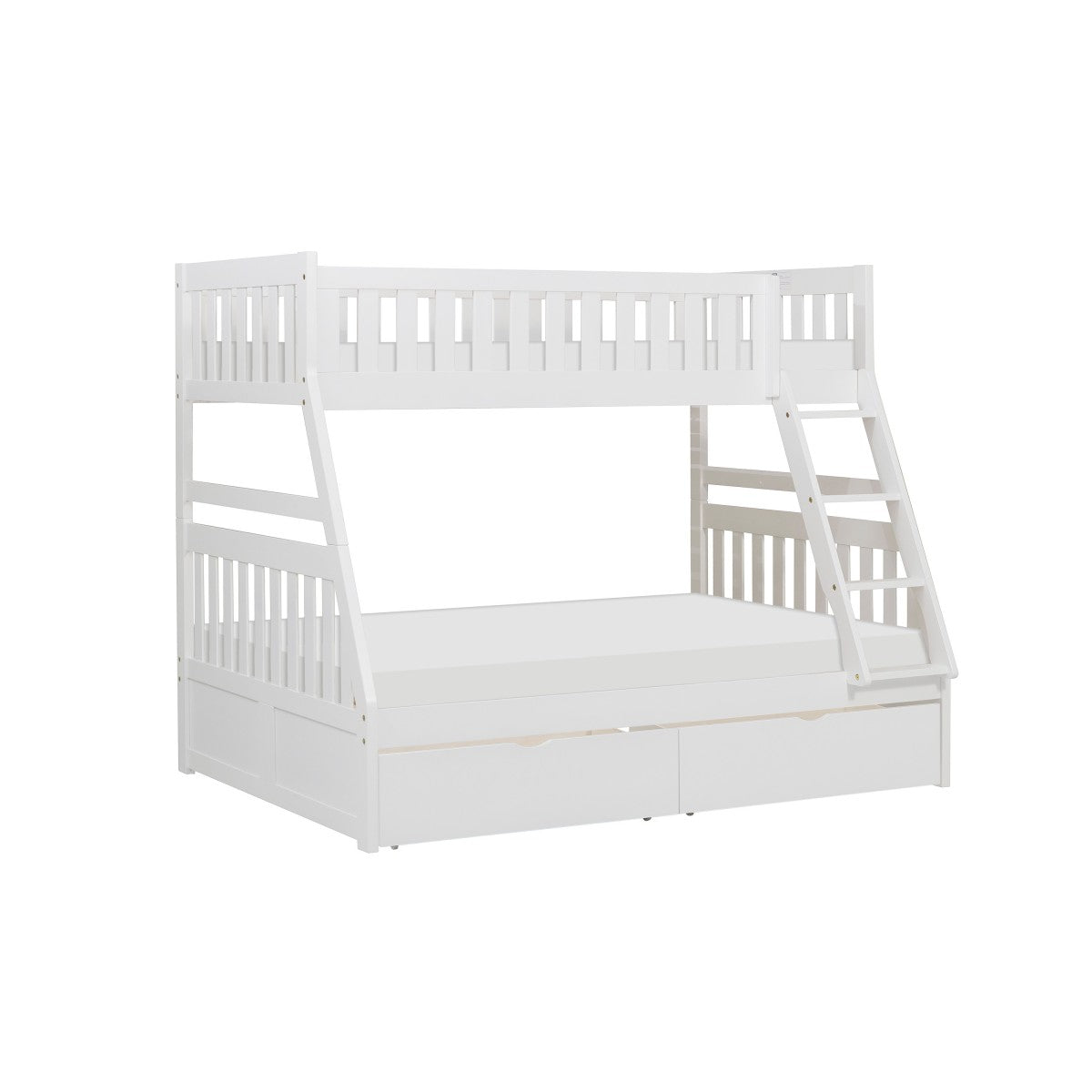 B2053TFW-1*T Twin/Full Bunk Bed with Storage Boxes