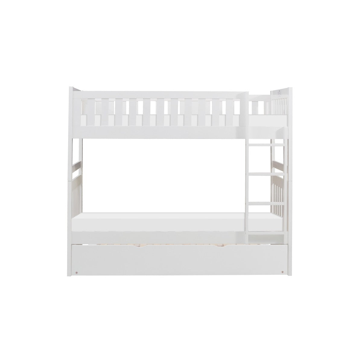 B2053W-1*R Twin/Twin Bunk Bed with Twin Trundle