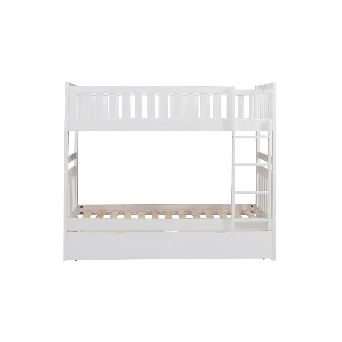 B2053W-1*T Twin/Twin Bunk Bed with Storage Boxes