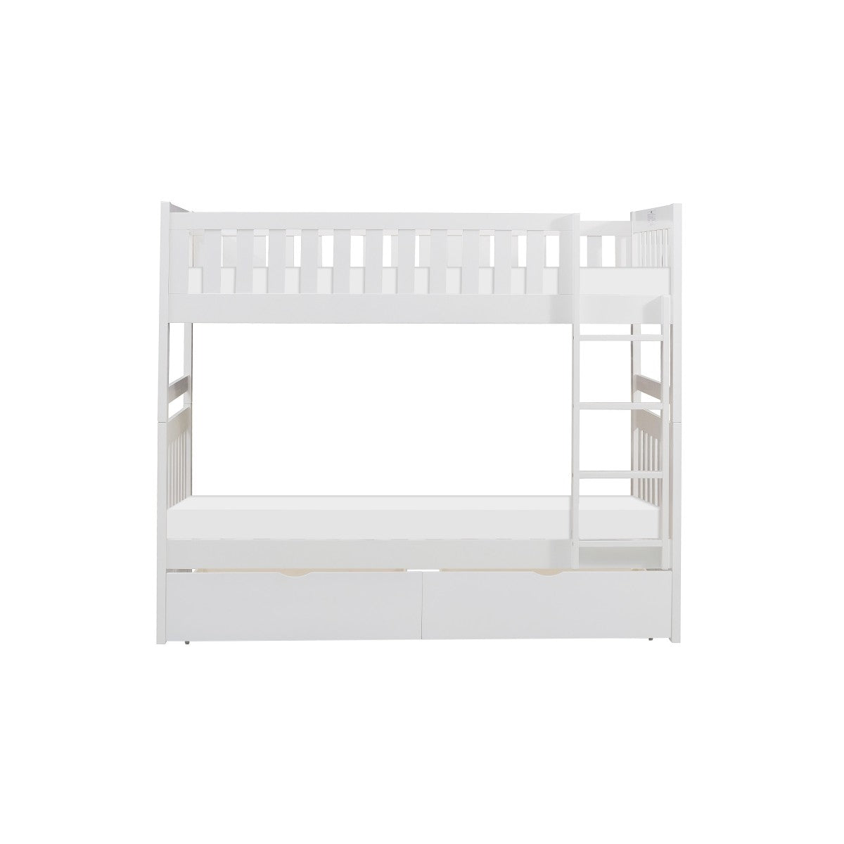 B2053W-1*T Twin/Twin Bunk Bed with Storage Boxes