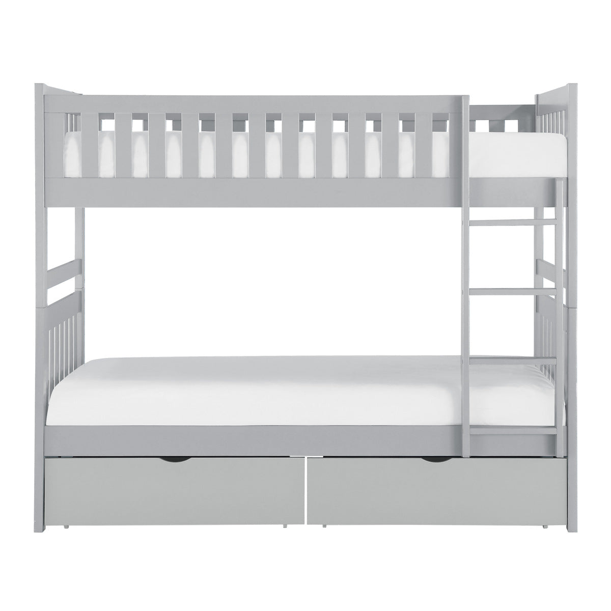 B2063-1*T Twin/Twin Bunk Bed with Storage Boxes