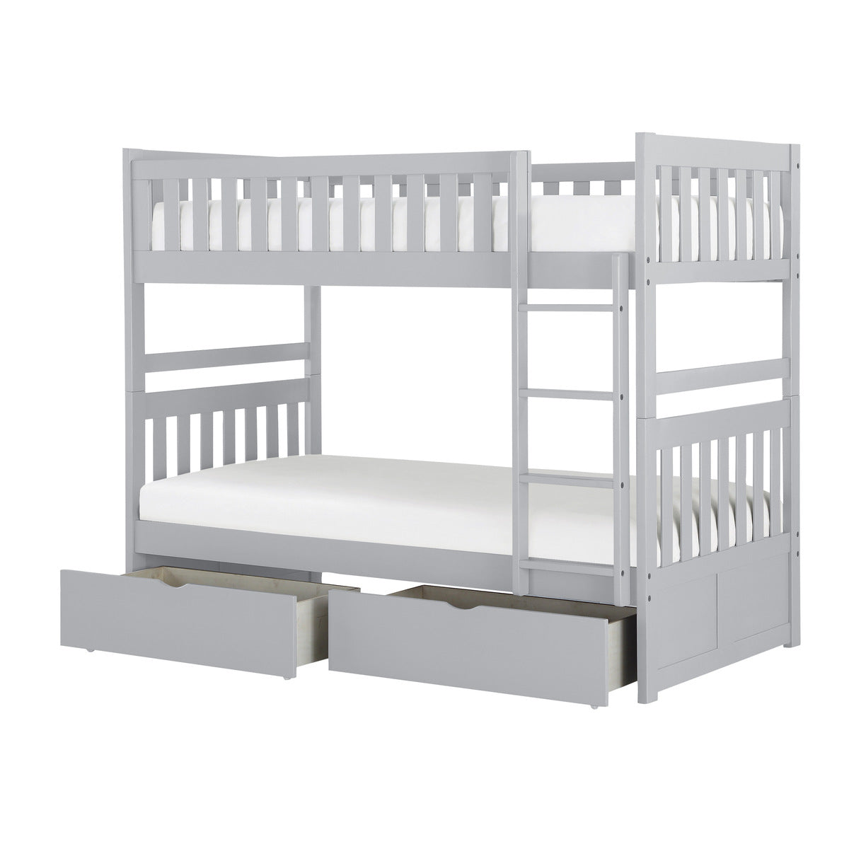 B2063-1*T Twin/Twin Bunk Bed with Storage Boxes