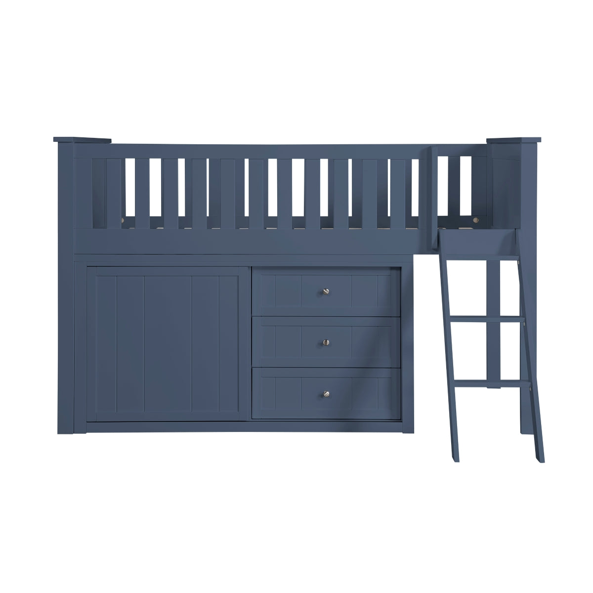 B2083BULL-1*DR Low Loft Bunk with Dresser