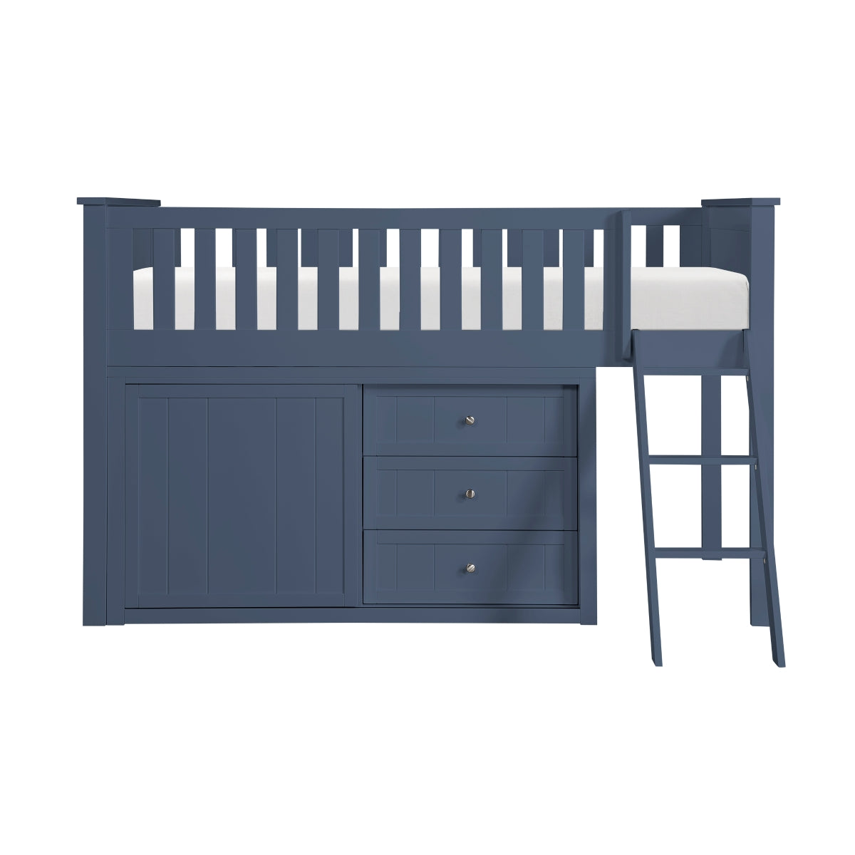 B2083BULL-1*DR Low Loft Bunk with Dresser