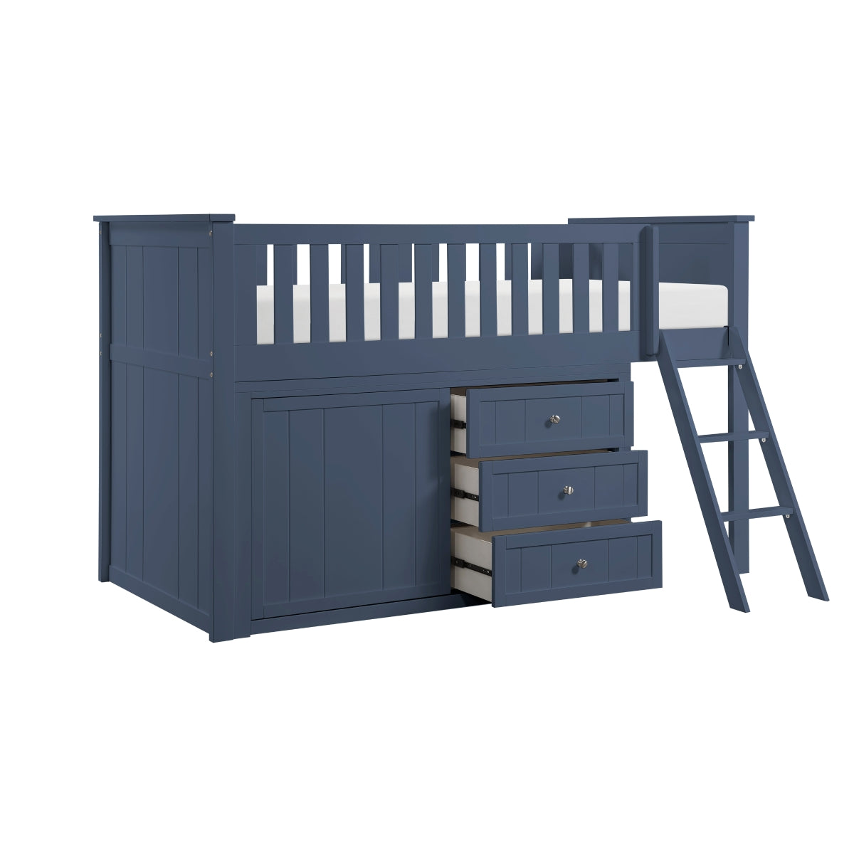 B2083BULL-1*DR Low Loft Bunk with Dresser