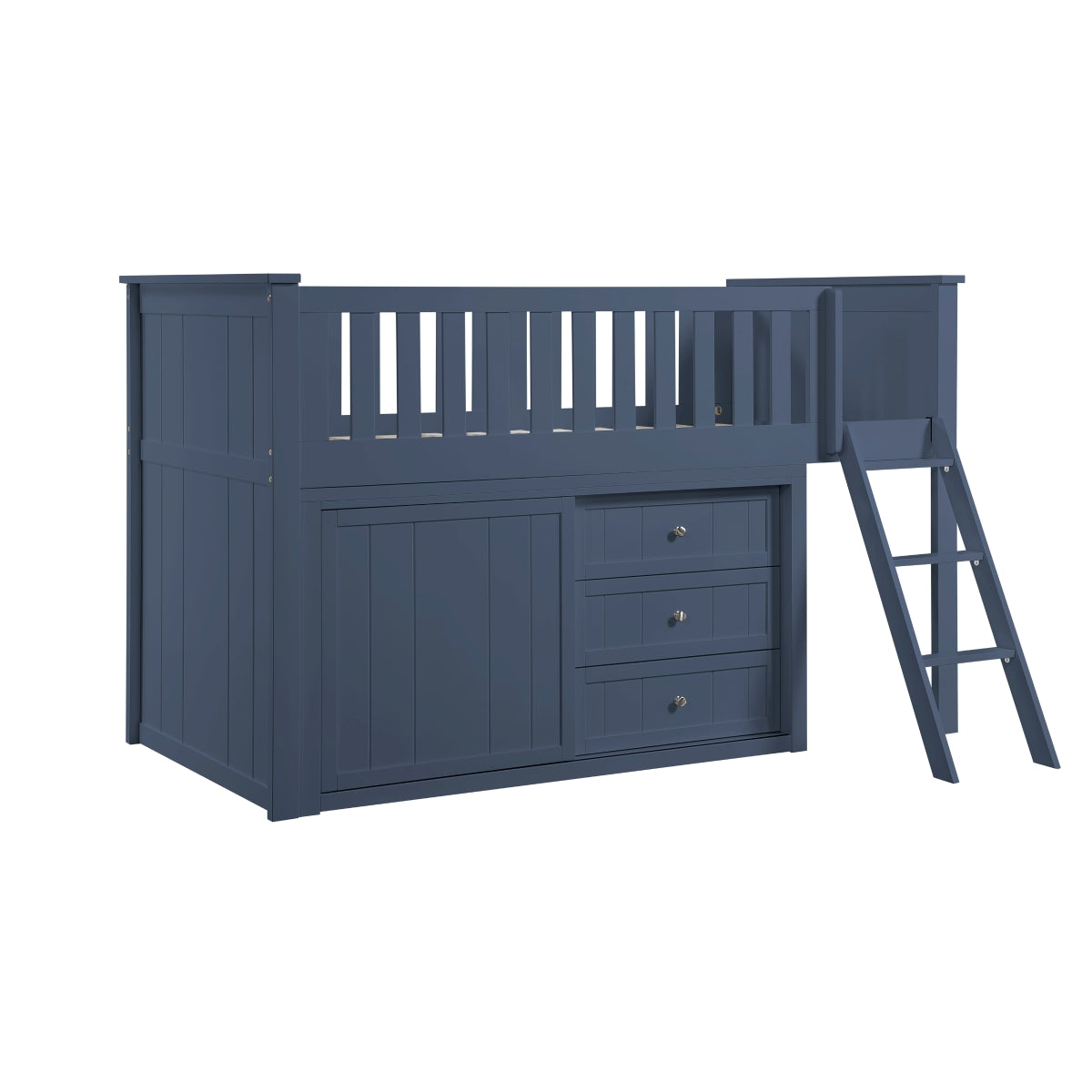 B2083BULL-1*DR Low Loft Bunk with Dresser