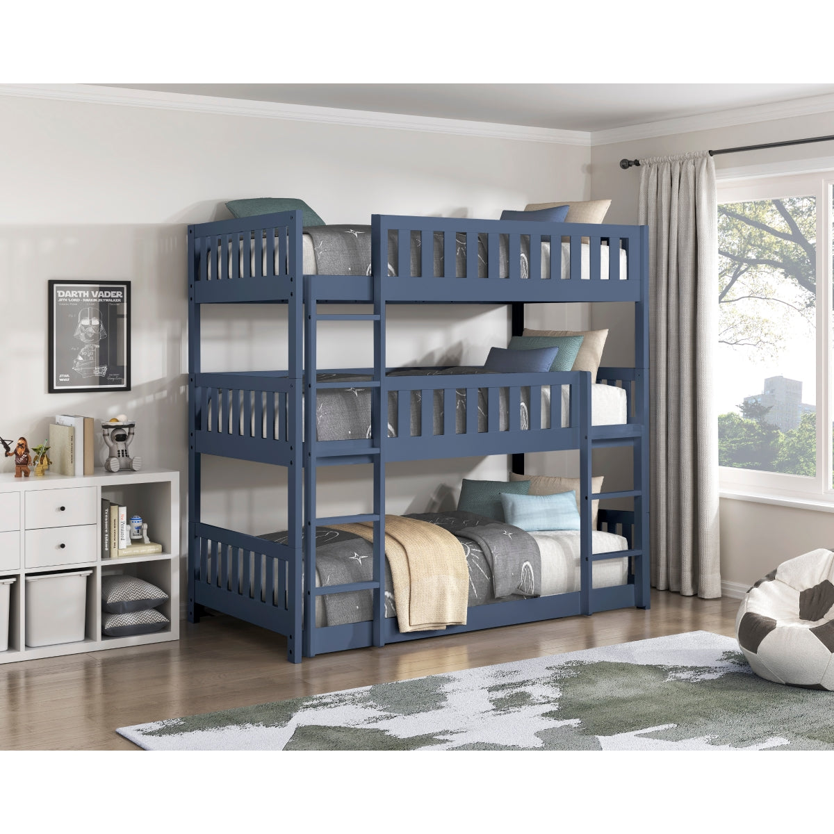 B2083BUTTT-1* Triple Bunk Bed