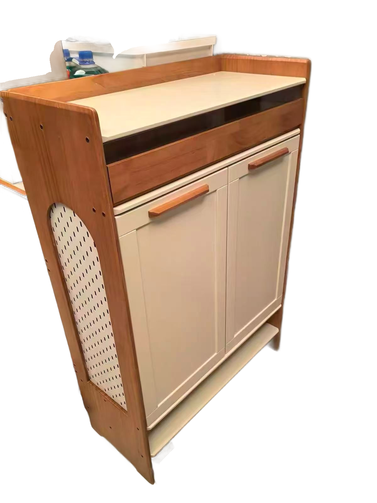 Two-Tone Shoe Cabinet