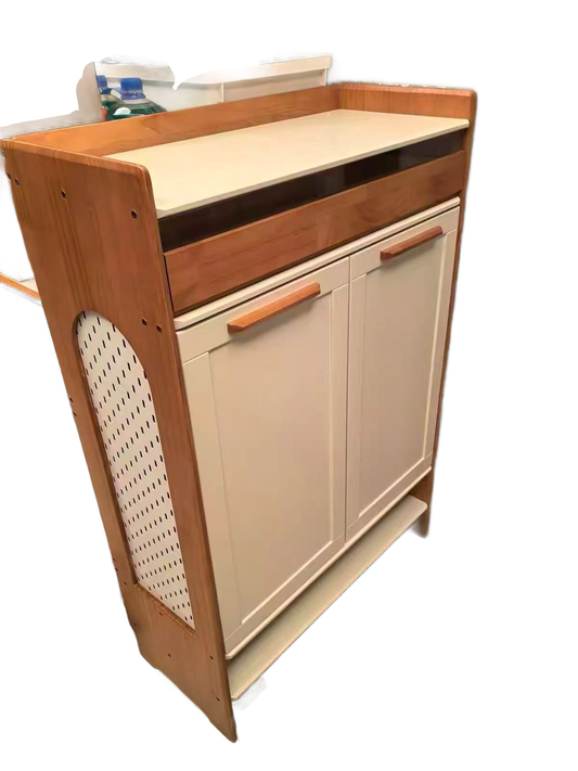 Two-Tone Shoe Cabinet