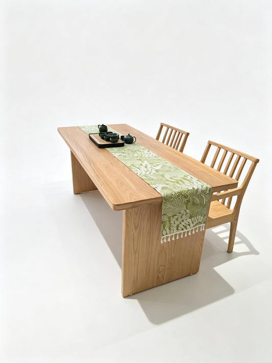 Ash Wood Slab Desk