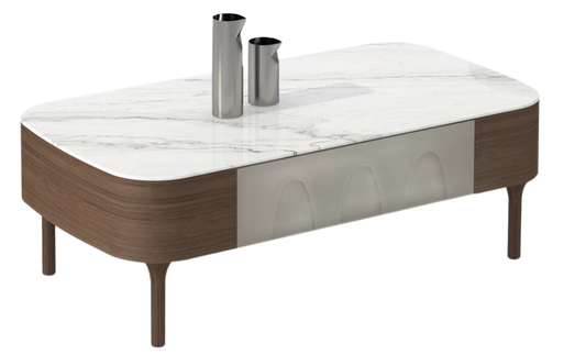 two-tone coffee table